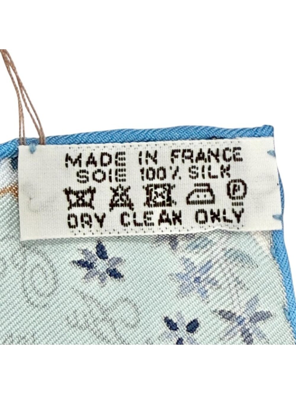 Hermes Au Pays Des Oiseaux Fleurs in the Land of Blooming Birds 100% Silk Bleu - Picture 6 of 7